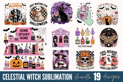 Celestial Witch Sublimation Bundle, Halloween Sublimation Product Image 1