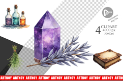 Celestial Witchy Apothecary Clipart Product Image 1