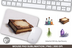 Celestial Witchy Apothecary Mouse Pad Product Image 1