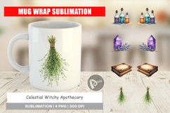 Celestial Witchy Apothecary Mug Wrap Product Image 1