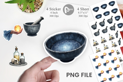 Celestial Witchy Apothecary Sticker Product Image 1