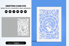 Aries Celestial Zodiac Card SVG Astrology Greeting Card Product Image 2