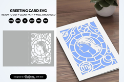 Virgo Celestial Zodiac Card SVG Astrology Greeting Car Product Image 2