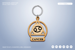 Celestial Zodiac Keychain Laser Cut SVG - Gemini Product Image 2