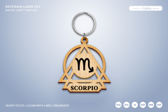 Celestial Zodiac Keychain Laser Cut SVG - Scorpio Product Image 2