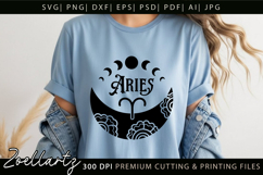Aries Zodiac Sign SVG Cut File for T-shirt Mug Pillow Signs Product Image 2
