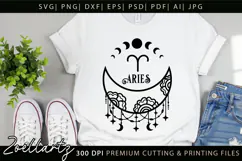 Aries Zodiac Sign SVG Cut File for T-shirt Mug Pillow Signs Product Image 2