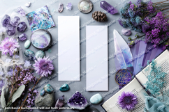 2 White Bookmark Mockup, Celtic Mockup, Mock Up Photo, p2 Product Image 2
