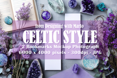 2 White Bookmark Mockup, Celtic Mockup, Mock Up Photo, p5 Product Image 1