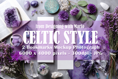 2 White Bookmark Mockup, Celtic Mockup, Mock Up Photo, p6 Product Image 1