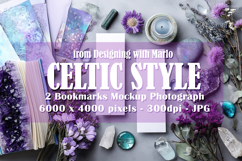 2 White Bookmark Mockup, Celtic Mockup, Mock Up Photo, p8 Product Image 1