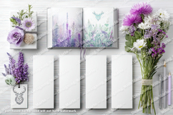 4 White Bookmark Mockup, Celtic Mockup, Floral Photo, p20 Product Image 2