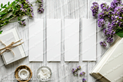 4 White Bookmark Mockup, Celtic Mockup, Floral Photo, p4 Product Image 2