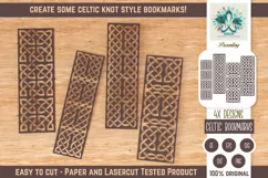 Lasercut Celtic Bookmark - Paper and Laser Cut SVG Product Image 1