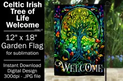 Celtic Irish Garden Flag, Tree of Life 12x18 Garden Flag, 10 Product Image 1