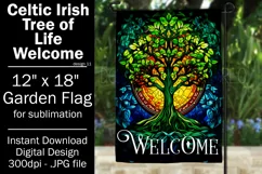 Celtic Irish Garden Flag, Tree of Life 12x18 Garden Flag, 11 Product Image 1