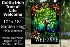 Celtic Irish Garden Flag, Tree of Life 12x18 Garden Flag, 13 Product Image 1