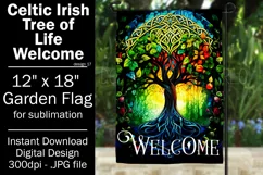 Celtic Irish Garden Flag, Tree of Life 12x18 Garden Flag, 17 Product Image 1