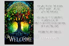 Celtic Irish Garden Flag, Tree of Life 12x18 Garden Flag, 17 Product Image 2