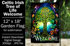 Celtic Irish Garden Flag, Tree of Life 12x18 Garden Flag, 18 Product Image 1