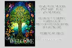 Celtic Irish Garden Flag, Tree of Life 12x18 Garden Flag, 18 Product Image 2