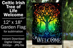 Celtic Irish Garden Flag, Tree of Life 12x18 Garden Flag, 20 Product Image 1