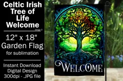 Celtic Irish Garden Flag, Tree of Life 12x18 Garden Flag, d3 Product Image 1