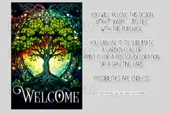 Celtic Irish Garden Flag, Tree of Life 12x18 Garden Flag, d8 Product Image 2
