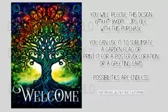 Celtic Irish Garden Flag, Tree of Life 12x18 Garden Flag, d9 Product Image 2