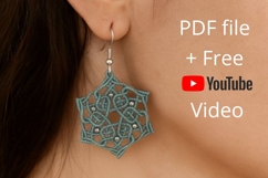 Micro Macrame Celtic Mandala Earrings YouTube Transcript Product Image 1