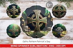 Wind Spinner Celtic Pattern Patrick Day Product Image 1