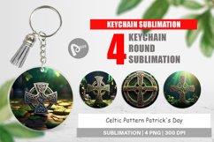 Keychain Celtic Pattern Patrick Day Product Image 1