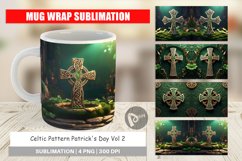Mug sublimation design Celtic Pattern Patrick D Product Image 1