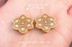 Celtic Knot Stud Earrings, Laser Cut, Floral Celtic Product Image 1