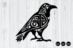Celtic Raven SVG, Crow Black SVG, Crow SVG Product Image 1