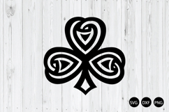 Celtic Shamrock SVG, Lucky Clover SVG, St Patrick&#039;s SVG Product Image 1