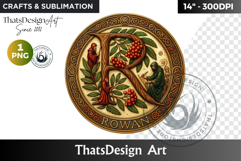 Round Celtic Zodiac Sign Clipart PNG,Irish Mythology coaster Product Image 1