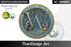 Round Celtic Zodiac Sign Clipart PNG,Irish Mythology coaster Product Image 1