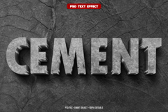 Cement 3D editable text effect Product Image 1