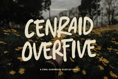 Cenraid Overfive Cool Handmade Display Font Product Image 1