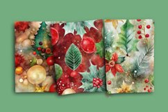 Christmas Alcohol Ink Seamless Patterns Product Image 2