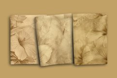 Parchment Blooms 12 Digital Papers Product Image 2