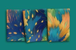 Peacock Vibrance Seamless Patterns Product Image 2