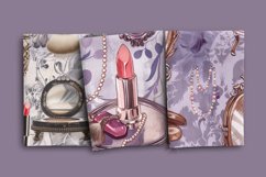 Victorian Makeup Vanity Seamless Patterns Product Image 2