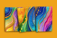 Rainbow Marble 12 Digital Papers Product Image 2