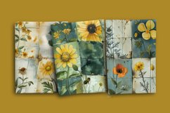 Quilted Meadow Seamless Patterns Product Image 2
