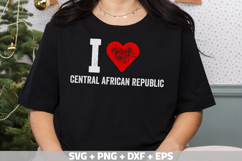 Central African Republic PNG, I love PNG for print-on-demand Product Image 1