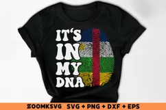 It's in my DNA Central African Republic Flag Fingerprint SVG Product Image 2