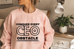 CEO SVG | Conquer Every Obstacle Quote | Boss Lady SVG Product Image 1
