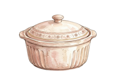 Ceramic Casserole Dish Png |Baking Png Product Image 1
